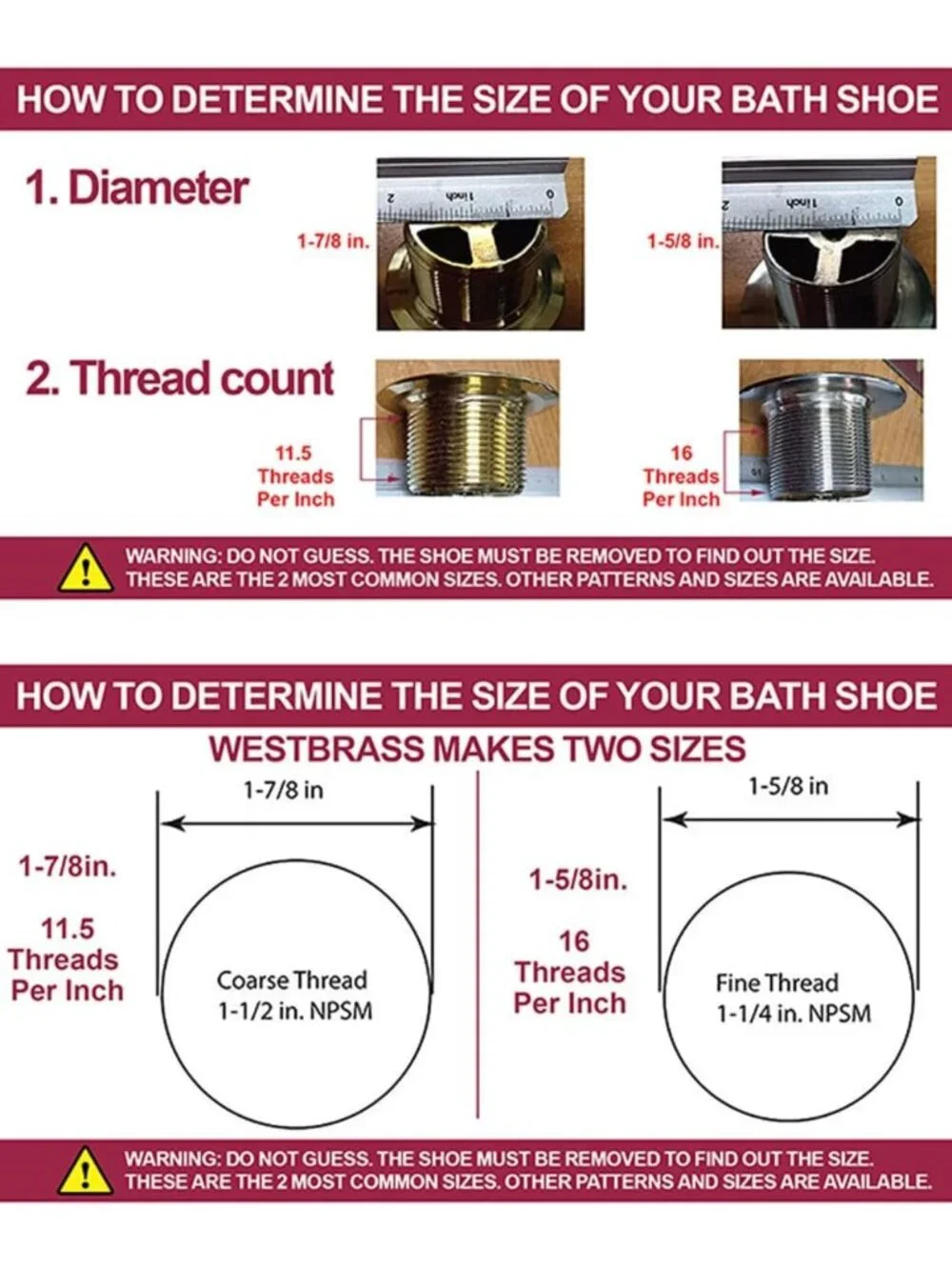 Stainless Steel Twist & Close Bath Drain 1-1/2” NPSM Coarse Thread, Durable